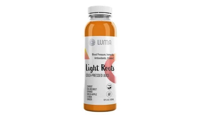 Luma Light Roots- Cold Pressed Juice.