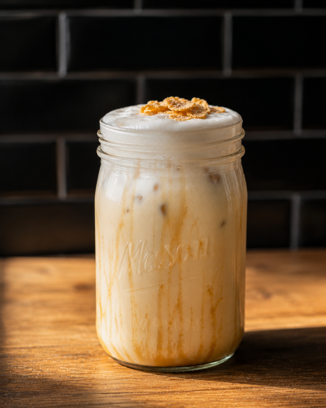 BREAKFAST CEREAL LATTE (ICED SIGNATURE).